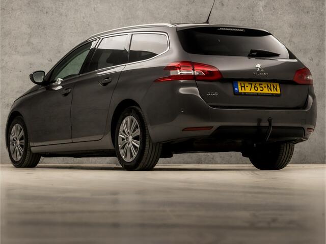 Peugeot 308 SW 1.2 PureTech Sport Deluxe Automaat (PANORAMADAK, APPLE CARPLAY, GROOT NAVI, 360 CAMERA, STOELVERWARMING, LEDER, GETINT GLAS, MASSAGE, DAB+, NIEUWE APK, NIEUWSTAAT)