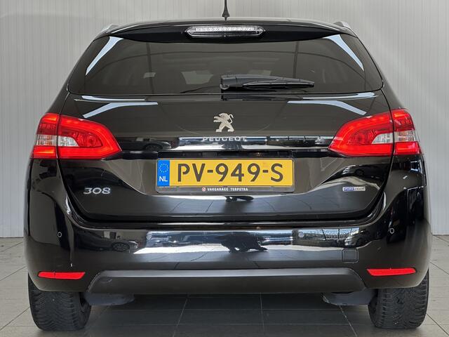 Peugeot 308 SW 1.2 PureTech Blue Lion/ D-Riem verv: 103.000KM!/ Panorama-Dak/ Navi/ DAB+/ Clima/ Cruise/ Bluetooth/ Armsteun/ Multi. LEDER. Stuur/ 16'' LMV/ Mistl./ PDC V+A/ Extra getint glas/ Dakrails.