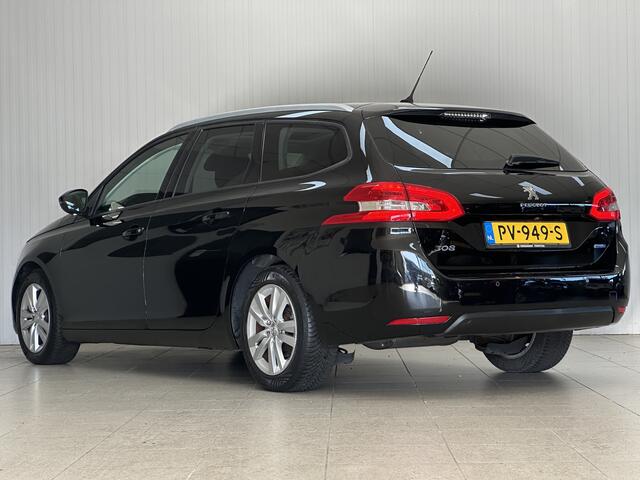 Peugeot 308 SW 1.2 PureTech Blue Lion/ D-Riem verv: 103.000KM!/ Panorama-Dak/ Navi/ DAB+/ Clima/ Cruise/ Bluetooth/ Armsteun/ Multi. LEDER. Stuur/ 16'' LMV/ Mistl./ PDC V+A/ Extra getint glas/ Dakrails.