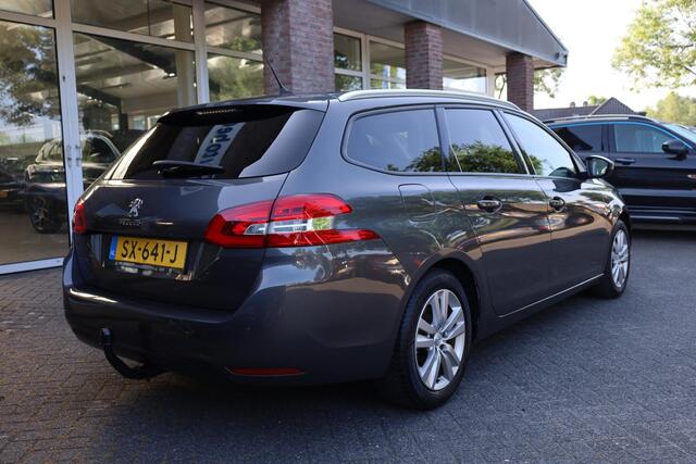 Peugeot 308 SW 1.2 PureTech Blue Lease Executive TREKHAAK PANO CARPLAY DAB NAVI CRUISE CLIMA 2xPDC LMV NAP ALL-SEASONS!