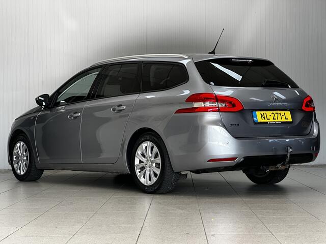 Peugeot 308 SW 1.2 PureTech Style/ D-Riem verv: 116.000 KM!/ Trekhaak/ 16'' LMV/ Panorama-Dak!/ DAB+/ Navi/ Clima/ Cruise/ Elek. pakket/ Isofix/ Bluetooth/ Multi. LEDER. Stuur/ Mistl./ PDC/ Extra getint glas.