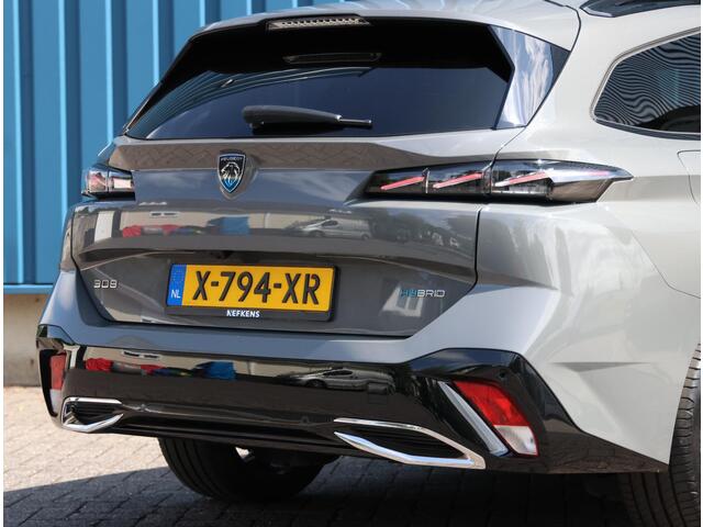 Peugeot 308 SW 1.6 Plug-in Hybrid 180PK GT | Schuif/Kanteldak | AppleCarPlay/AndroidAuto | 18"LMV | Navigatie | Adaptive Cruise Control | Climate Control | 360'Camera | Keyless entry | Alcantara/Leer | Privacy Glass |