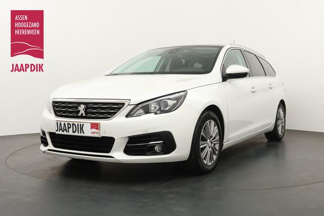 Peugeot 308 SW BWJ 2020 1.2 131 PK Blue Lease Premium AUTOMAAT / CARPLAY / PANORAMADAK / CAMERA / HALF LEDER / NAVI / CLIMA / CRUISE / BLUETOOTH / LANE ASSIST / PARKEERSENSOREN / LMV 16 INCH / DAB / MULTIFUNCT. STUUR / ISOFIX / LED