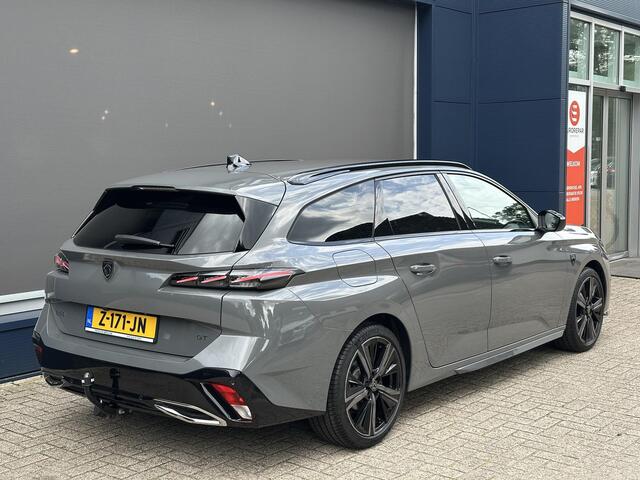 Peugeot 308 SW GT 1.2 Turbo 130 PK Automaat | Pack Navigatie | Trekhaak 1200 KG | Full LED Matrix Verlichting | Slechts 14.000 KM | 18" Portland Velgen | Stoelverwarming | Alcantara Bekleding | Dode Hoek Detectie | Parkeercamera | Keyless Entry |