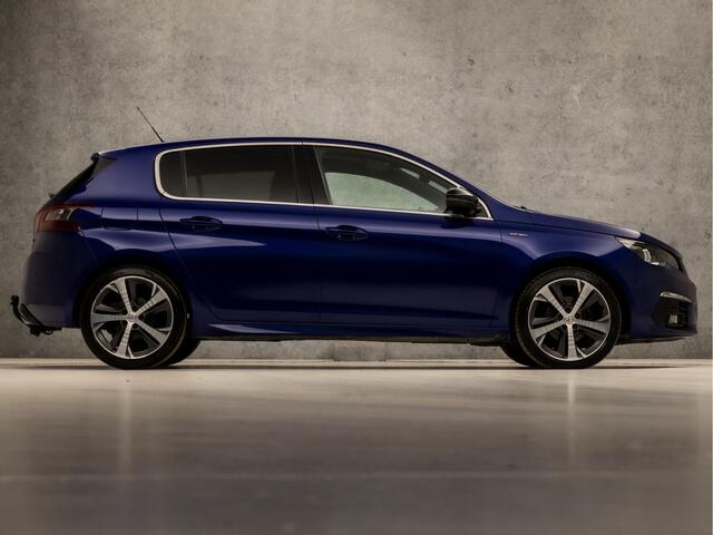 Peugeot 308 1.2 PureTech GT-Line Automaat (PANORAMADAK, APPLE CARPLAY, 360 CAMERA, LEDER/ALCANTARA, KEYLESS, SPORTSTOELEN, ADAPTIVE CRUISE, TREKHAAK, ZWART HEMEL, LED KOPLAMPEN, NIEUWSTAAT)