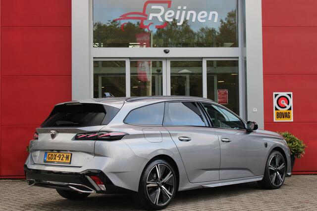 Peugeot 308 SW 1.2 130PK GT | 360° CAMERA | ELEKTRISCH BEDIENBARE ACHTERKLEP | FULL LED KOPLAMPEN | NAVIGATIE | DRAADLOZE APPLE CARPLAY/ANDROID AUTO | DRAADLOZE TELEFOONLADER | LICHTMETALEN VELGEN 18" "BLACK" | DODEHOEK DETECTIE | ADAPTIVE CRUISE CONTROL | KEYLESS EN