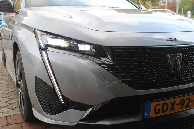 Peugeot 308 SW 1.2 130PK GT | 360° CAMERA | ELEKTRISCH BEDIENBARE ACHTERKLEP | FULL LED KOPLAMPEN | NAVIGATIE | DRAADLOZE APPLE CARPLAY/ANDROID AUTO | DRAADLOZE TELEFOONLADER | LICHTMETALEN VELGEN 18" "BLACK" | DODEHOEK DETECTIE | ADAPTIVE CRUISE CONTROL | KEYLESS EN
