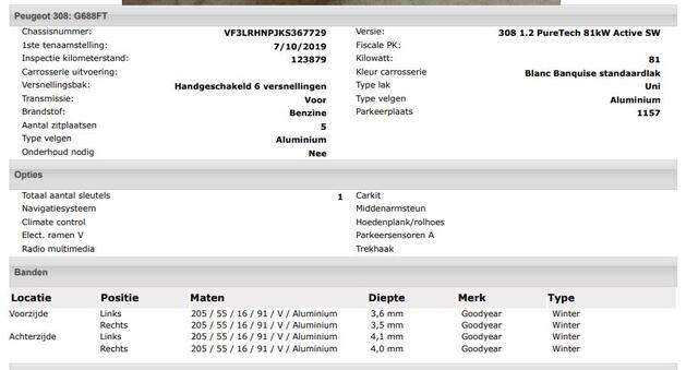 Peugeot 308 SW 1.2 111PK PureTech Active * Distributie vv bij 85Dkm.* / Trekhaak / Navigatie / Airco-ecc./ Pdc./ Radio multimedia /