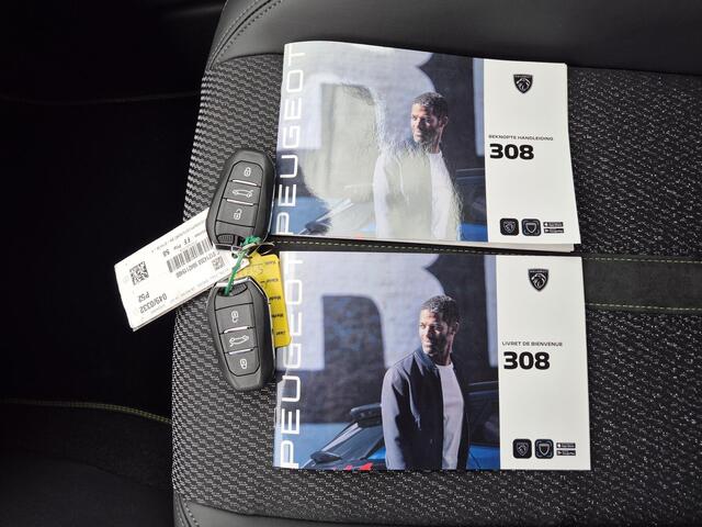 Peugeot 308 SW Hybrid 136 e-DCS6 GT Automaat / Apple Carplay Android Auto / Navigatie / Adaptief cruise control / Keyless Entry/Start / Rondomzicht camera / Lichtmetalen wielen 18" /