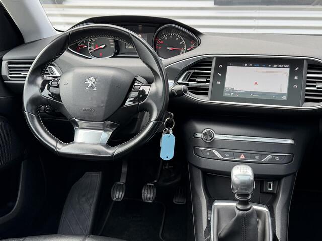 Peugeot 308 1.2 PureTech Blue Lease Executive 1e Eigenaar|Navi|Pano|D-Riem v.v.|Carplay|Clima|Leder|Cruise|N.A.P|APK tot 07-2026