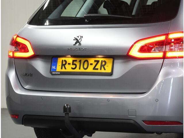 Peugeot 308 SW 1.2 130PK Allure | 1ste eigenaar | AppleCarPlay/AndroidAuto | 16"LMV | Navigatie | Cruise Control | Climate Control | Camera | Armsteun | Keyless | Isofix | Parkeersensoren | Trekhaak | Stoelverwarming |