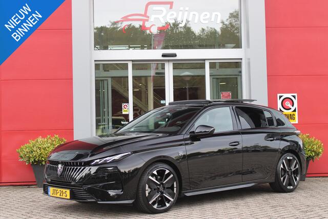 Peugeot 308 1.2 Hybrid 145PK AUTOMAAT GT PACK | PANORAMA SCHUIF/KANTEL DAK | AFNEEMBARE TREKHAAK | SENSATION PACK: FOCAL HIFI SYSTEM MET 10 SPEAKERS/DRAADLOZE TELEFOONLADER | 360 VISION & DRIVE ASSIST PLUS PACK: ACHTERUITRIJCAMERA 360° VISEOPARK (4-CAMERA'S)/PARKEERHULP VOOR + ACHTER/ANTIDIEFSTAL ALARM/3-D INSTRUMENTENPANEEL/CLEAN CABIN | ALCANTARA EXECUTIVE PACK: BEKLEDING ALCANTARA/KUNSTLEDER INCL. ELEKTRISCH VERSTELBARE AGR STOEL MET GEHEUGENFUNCTIE/VERWARMBARE VOORSTOELEN/MASSAGE FUNCTIE OP BEIDE VOORSTOELEN | 18" LICHTMETALEN VELGEN | NAVIGATIE | LED MATRIX KOPLAMPEN | KEYLESS ENTRY/START | GELAAGDE VOORPORTIERRUITEN | SFEER VERLICHTING | DRAADLOZE APPLE CARPLAY/ANDROID AUTO | VERLICHT LOGO | DODEHOEK DETECTIE |