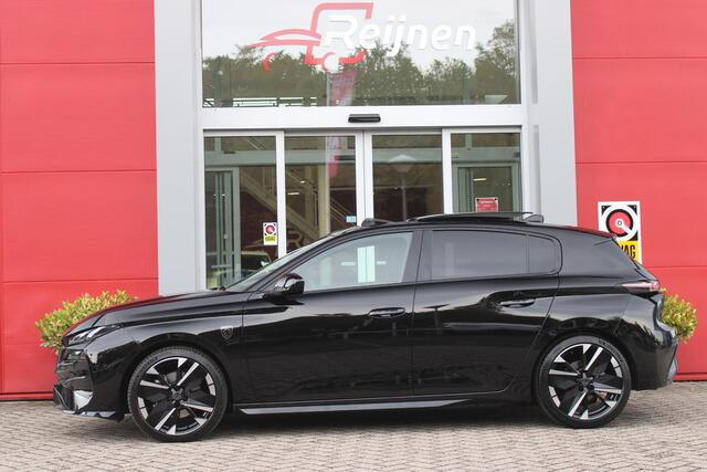Peugeot 308 1.2 Hybrid 145PK AUTOMAAT GT PACK | PANORAMA SCHUIF/KANTEL DAK | AFNEEMBARE TREKHAAK | SENSATION PACK: FOCAL HIFI SYSTEM MET 10 SPEAKERS/DRAADLOZE TELEFOONLADER | 360 VISION & DRIVE ASSIST PLUS PACK: ACHTERUITRIJCAMERA 360° VISEOPARK (4-CAMERA'S)/PARKEERHULP VOOR + ACHTER/ANTIDIEFSTAL ALARM/3-D INSTRUMENTENPANEEL/CLEAN CABIN | ALCANTARA EXECUTIVE PACK: BEKLEDING ALCANTARA/KUNSTLEDER INCL. ELEKTRISCH VERSTELBARE AGR STOEL MET GEHEUGENFUNCTIE/VERWARMBARE VOORSTOELEN/MASSAGE FUNCTIE OP BEIDE VOORSTOELEN | 18" LICHTMETALEN VELGEN | NAVIGATIE | LED MATRIX KOPLAMPEN | KEYLESS ENTRY/START | GELAAGDE VOORPORTIERRUITEN | SFEER VERLICHTING | DRAADLOZE APPLE CARPLAY/ANDROID AUTO | VERLICHT LOGO | DODEHOEK DETECTIE |