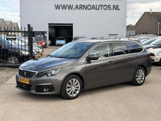 Peugeot 308 SW 1.5 BlueHDi EURO 6, Allure, AIRCO(CLIMA), CRUISE CONTROL, PARKEERSENSOTREN V+A, PANORAMADAK, GROOT NAVIGATIE MULTIMEDIASYSTEEM, 4X ELEK-RAMEN, TREKHAAK, CENT-VERGRENDELING, LM-VELGEN