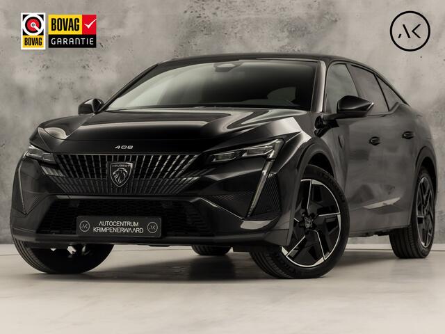 Peugeot 408 1.6 HYbrid 225 EAT8 GT 225Pk Automaat (APPLE CARPLAY, GROOT NAVI, 360 CAMERA, LEDER/ALCANTARA, SPORTSTOELEN, ADAPTIVE CRUISE, GETINT GLAS, NIEUWSTAAT)