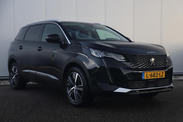 Peugeot 5008 1.2 PureTech Blue Lease Allure 131PK 7 Persoons Keyless Half Leder Virtual Cockpit Navigatie Camera Carplay Android Elektrische Achterklep 19 inch LMV