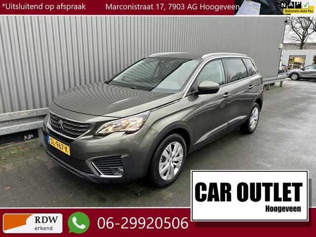 Peugeot 5008 1.2 PureTech Blue Lease Executive 7p. 1e Eignr, 138Dkm.NAP, Leer, Navi, CC, PDC, CAM, LED, LM, nw. APK - Inruil Mogelijk -