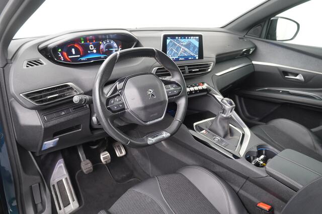 Peugeot 5008 BWJ 2020 1.2 PureTech 131 PK Blue Lease GT-Line 7 PERS. / AFN. TREKHAAK / SCHUIF PANODAK / FULL LED / DAB+ / LMV 19 INCH / NAVI / CLIMA / CRUISE / CAMERA 360 / PDC / PRIV. GLAS / ELEK. ACHTERKLEP / MULTIFUNCT. STUUR / ISOFIX / KEYLESS