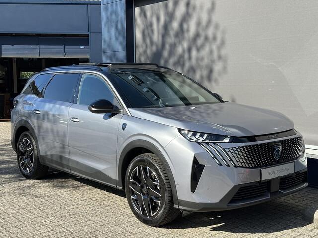 Peugeot 5008 1.2 Hybrid 145 GT | Zeer complete Demo van 2025 !| Glazen Panorama Schuif-/Kanteldak | Navigatie | 360 Graden Camera | Trekhaak 1000 KG | 7 Zitplaatsen | Adaptieve Cruise Control | 3-Zone Climate Control | Full LED Verlichting | All Season Banden | Keyles