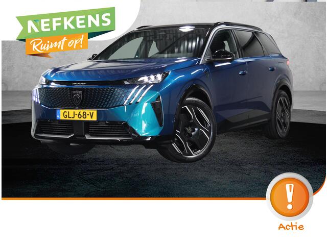 Peugeot 5008 e-5008 GT Avantage 73 kWh 215PK | AUTOMAAT | AppleCarPlay/AndroidAuto | Adaptive Cruise Control | Verwarmbare Voorstoelen | 360'Camera | Alcantara/Leer | Sfeerverlichting | Virt.Cockpit | Keyless | Two-tone | Elektrische Klep |