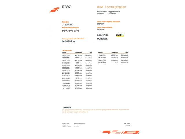 Peugeot 5008 1.2 PureTech Blue Lease GT-Line (131 PK) 1e-Eig. & Dealer-Onderh. BOVAG-Garantie. NL-Auto..