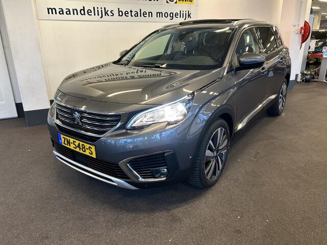 Peugeot 5008 1.6 BlueHDI Blue Luxury Premium 7 Persoons | Panoramadak | 360 Camera | Digital dashboard | Cruise control | Climate control | Half-Lederen bekleding | Apple carplay | Navigatie | LED | Elek. inklapbare spiegels