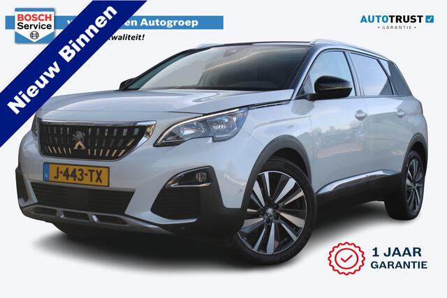Peugeot 5008 1.2 PureTech Blue Lease Premium Automaat 7 Persoons | Panoramadak | Adaptieve cruise control | Navigatie | Apple Carplay / Android auto | Parkeersensoren rondom | Lichtmetalen velgen | Rijstrooksensor | Keyless entry + start | Rijk uitgevoerde 7 zitter! |