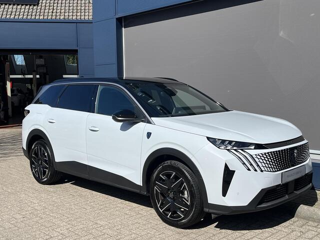 Peugeot 5008 1.2 Hybrid 145 PK GT | Meest Complete Uitvoering | 7-Zitplaatsen | Navigatie | Camera | Full LED Verlichting | Elektrische Kofferklep | Stoel- & Stuurverwarming | Adaptieve Cruise Control | 19" Lichtmetalen Velgen | Zwart Dak | Keyless Entry |