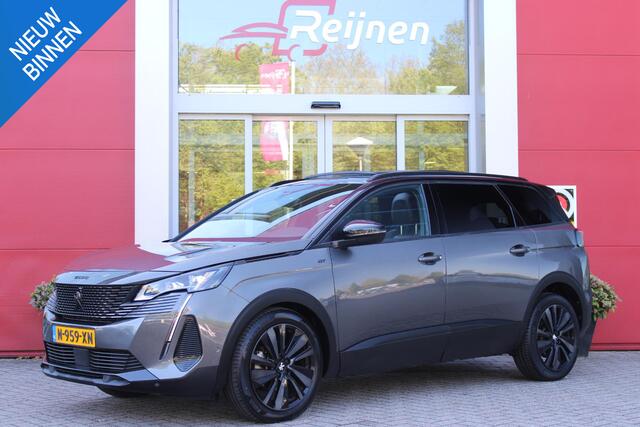Peugeot 5008 1.6 180PK AUTOMAAT GT | PANORAMA SCHUIF/KANTEL DAK | FOCAL AUDIO SYSTEM | 7-PERSOONS! | NAVIGATIE | APPLE CARPLAY/ANDROID AUTO | ADAPTIVE CRUISE CONTROL | BLACK PACK | FULL LED KOPLAMPEN | DAB+ RADIO | DODEHOEK DETECTIE | 19" LICHTMETALEN VELGEN |