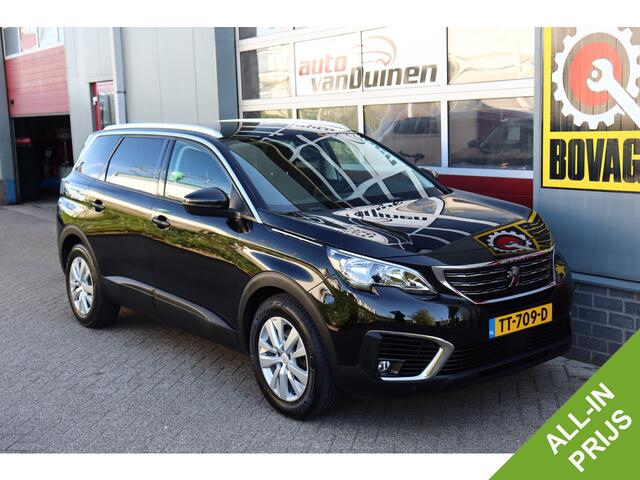 Peugeot 5008 1.2 PureTech Blue Lease Executive O.a: Trekhaak, Leder, Camera, Clima, Cruise, Navi, Etc. All-in prijs!