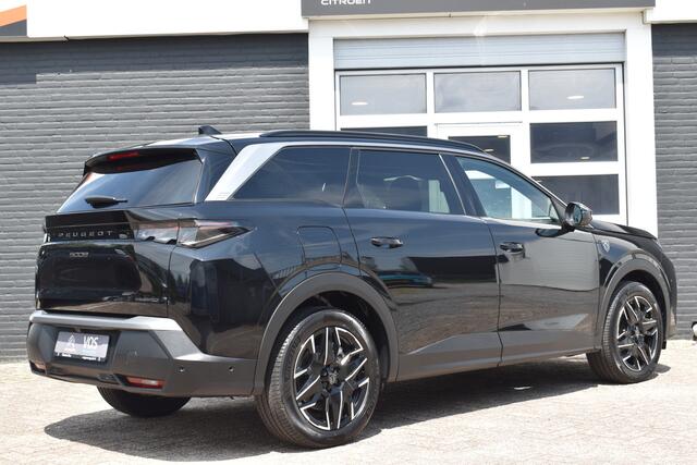 Peugeot 5008 Hybrid 145pk DCS-6 GT Automaat | Navigatie | Airconditioning ECC | Elek achterklep | 7 Persoons | Draadloos Apple Carplay & Android Auto | Isofix Bevestigingspunten | Lichtmetalen Velgen | Verschuifbare stoelen middelste zitrij | Dodehoek Detectie | Zeer
