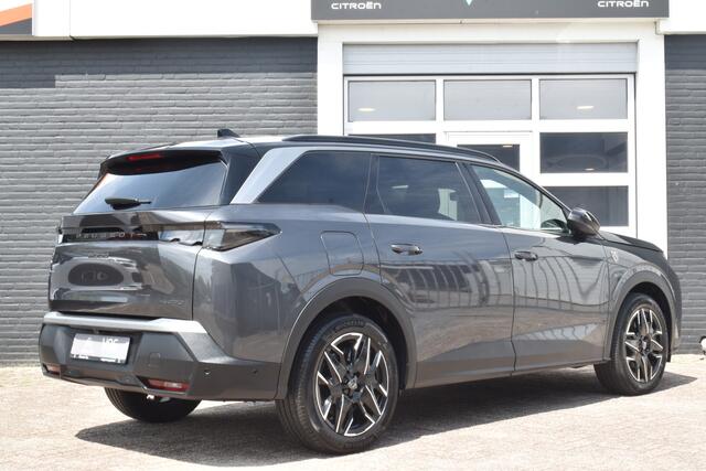 Peugeot 5008 Hybrid 145pk DCS-6 Automaat GT | Navigatie | Airconditioning ECC | Elek achterklep | 7 Persoons | Draadloos Apple Carplay & Android Auto | Isofix Bevestigingspunten | Lichtmetalen Velgen | Verschuifbare stoelen middelste zitrij | Dodehoek Detectie | Zeer