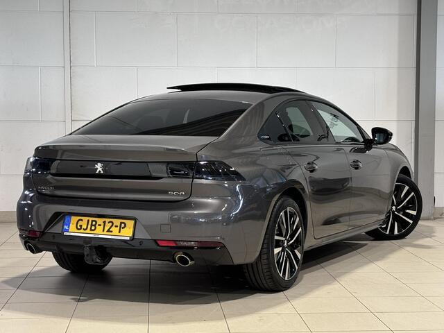 Peugeot 508 Berline GT Pack Business 1.6 PHEV HYbrid 225pk e-EAT8 AUTOMAAT | FULL-OPTIONS! | NAPPA LEDER | SCHUIF/KANTELDAK | TREKHAAK | NIGHTVISION | 360° CAMERA
