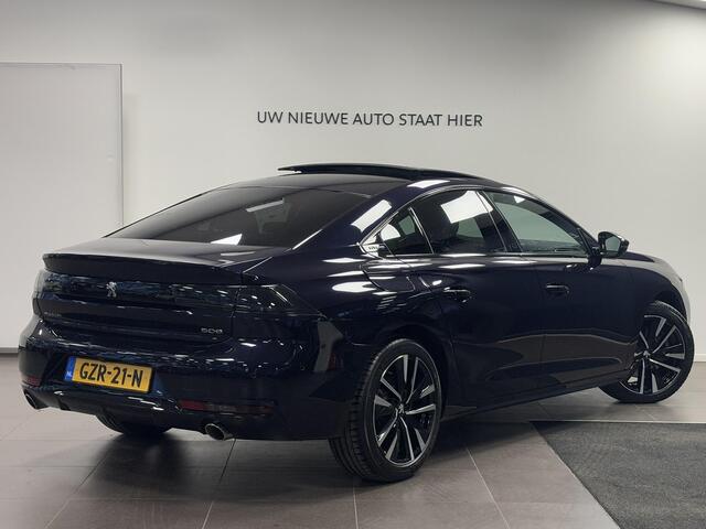 Peugeot 508 Berline GT Pack Business 1.6 PHEV HYbrid 225pk e-EAT8 AUTOMAAT | FULL-OPTIONS! | NAPPA LEDER | SCHUIF/KANTELDAK | TREKHAAK | NIGHTVISION | HANDSFREE A.KLEP | 360° CAMERA