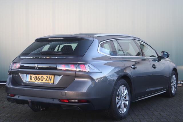 Peugeot 508 SW BWJ 2021 1.2 131 PK PureTech Blue Lease Active AUTOMAAT / TREKHAAK / CAMERA / APPLE CAR. / ANDROID AUT. / CLIMA / NAVI / BLUETOOTH / CRUISE / PDC V+A / MULTIFUNCT. STUUR / ISOFIX