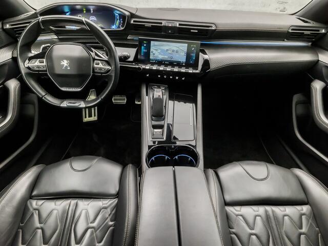 Peugeot 508 1.6 HYbrid GT Line 225Pk Automaat (PANORAMADAK, DEALER ONDERHOUDEN, 1e EIGENAAR, APPLE CARPLAY, NAPPA LEDER, MEMORY SEATS, ADAPTIVE CRUISE, STOELVERWARMING, MASSAGE, KEYLESS, NIEUWSTAAT)