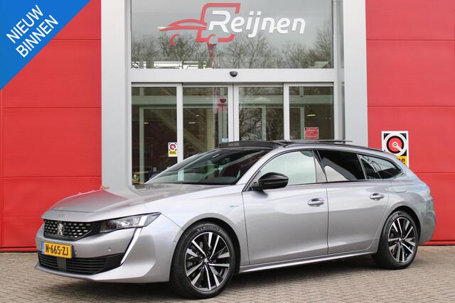 Peugeot 508 SW 1.6 HYbrid 225PK GT PACK BUSINESS | PANORAMISCH SCHUIF/KANTEL DAK | FOCAL AUDIO SYSTEM | ADAPTIVE CRUISE CONTROL | DODEHOEK DETECTIE | LEDEREN BEKLEDING | ELEKTRISCH BEDIENBARE VOORSTOELEN MET GEHEUGENFUNCTIE | 19" LICHTMETALEN VELGEN | FULL LED KOPLAM