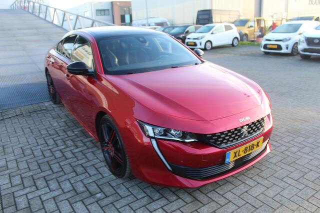 Peugeot 508 1.6 PureTech First Edition GT-Line Panoramadak/Focal Audio/Massage stoel/Apple carplay/Stoelverwarming/Elektrische achterklep/Adaptive cruise control/Achteruitrijcamera/Draadloze telefoonlader/Keyless/Lane assist/Inklapbare spiegels