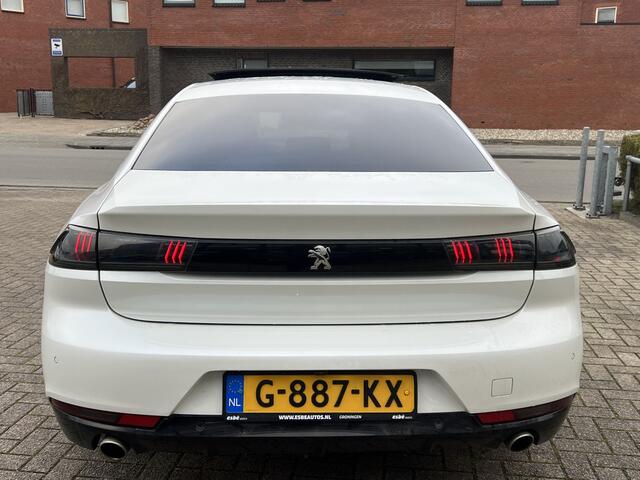 Peugeot 508 1.6 180 pk Automaat GT Line Navigatie Trekhaak Panoramadak Nappa Leer Elek Stoelen Camera Focal Audio Carplay Getint Glas