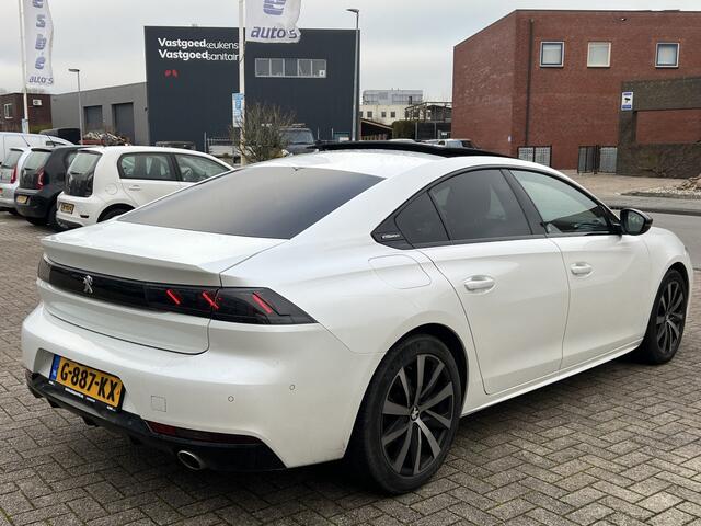 Peugeot 508 1.6 180 pk Automaat GT Line Navigatie Trekhaak Panoramadak Nappa Leer Elek Stoelen Camera Focal Audio Carplay Getint Glas