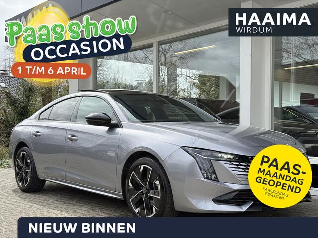 Peugeot 508 1.6 HYbrid 225 GT | Schuif-/kanteldak | Nappa Lederen | Memory functie | Elektr. achterklep | Navigatie | Camera voor & achter