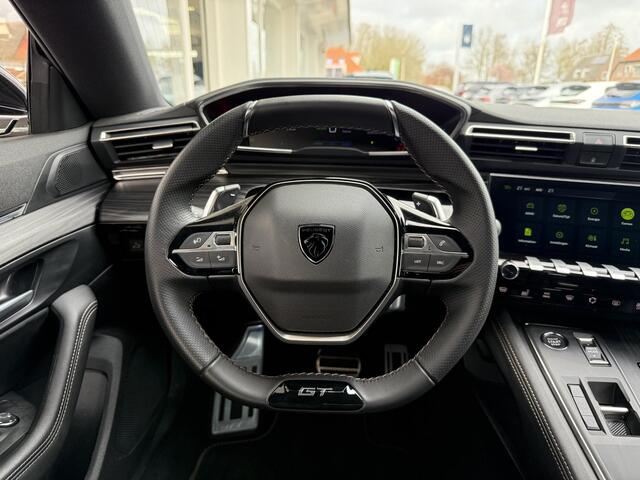 Peugeot 508 1.6 HYbrid 225 GT | Schuif-/kanteldak | Nappa Lederen | Memory functie | Elektr. achterklep | Navigatie | Camera voor & achter