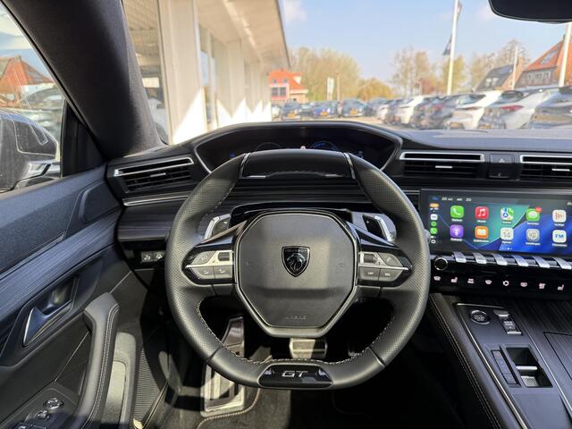 Peugeot 508 1.6 HYbrid 225 GT | Schuif-/kanteldak | Nappa Leer | Elektr. achterklep | 360gr camera's | Memoryfunctie op stoel | Full LED