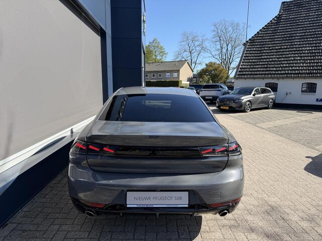 Peugeot 508 1.6 HYbrid 225 PK Allure | Facelift Model | Plug-In Hybride Automaat | Elektrische Kofferklep | 360 Graden Camera | Navigatie | Climate Control | Adaptieve Cruise Control | Keyless Entry | 17" Lichtmetalen Velgen | Comfortstoelen | Full LED Verlichting |