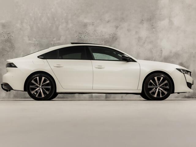 Peugeot 508 1.5 BlueHDI GT Line Automaat (PANORAMADAK, APPLE CARPLAY, GROOT NAVI, 360 CAMERA, FOCAL AUDIO, SPORTSTOELEN, TREKHAAK, ADAPTIVE CRUISE, GETINT GLAS, NIEUWSTAAT)