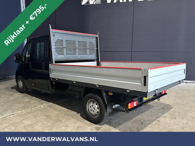 Peugeot BOXER 2.2 BlueHDi 140pk Pick up Dubbel cabine open laadbak Euro6 RIJKLAAR Airco | 7-Zits | Bluetooth telefoonvoorbereiding