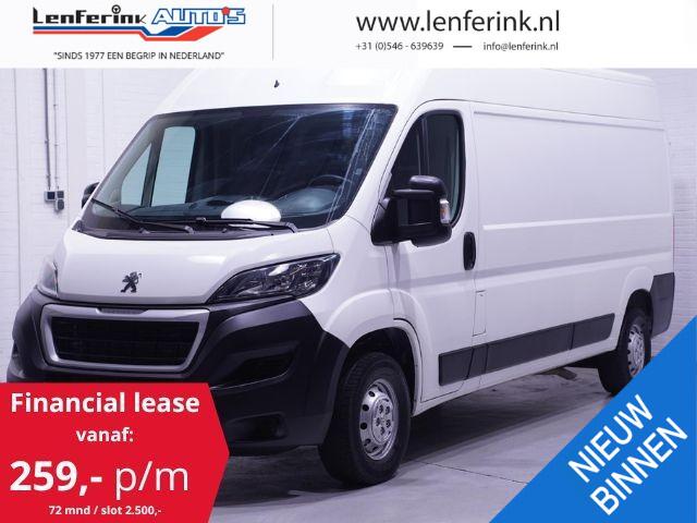 Peugeot BOXER 2.2 BlueHDi 140 pk L3H2 Navi, Camera, PDC achter Airco, Cruise Control, Laadruimte Pakket, 270 Graden Deuren, 3-Zits