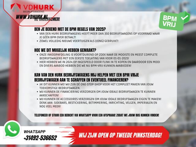 Peugeot BOXER (Opel Movano) 2.2 140 pk L2H2 Betimmering/ Carplay/ 270Gr.Deuren/ Climate/ Camera/ Cruise/ Navi/ PDC/ Cruise