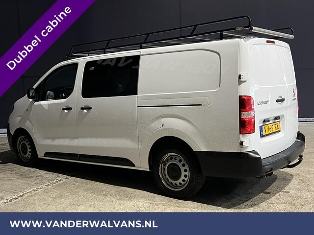 Peugeot EXPERT 2.0 BlueHDI 123pk L3H1 Dubbele Cabine Euro6 Airco | 2x zijdeur | Imperiaal | Trekhaak | 5 Zits Cruisecontrol, Parkeersensoren, 5-zits