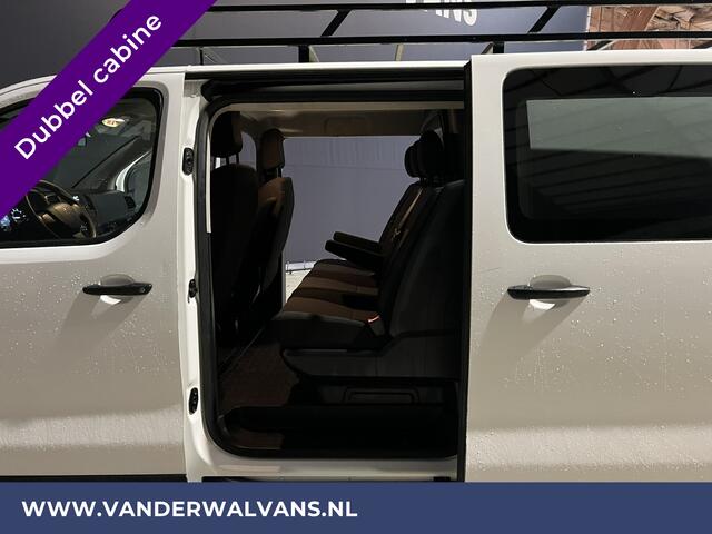 Peugeot EXPERT 2.0 BlueHDI 123pk L3H1 Dubbele Cabine Euro6 Airco | 2x zijdeur | Imperiaal | Trekhaak | 5 Zits Cruisecontrol, Parkeersensoren, 5-zits